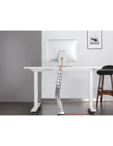 Equip 650862 organizador de cables Escritorio Pasacables Plata 1 pieza(s)