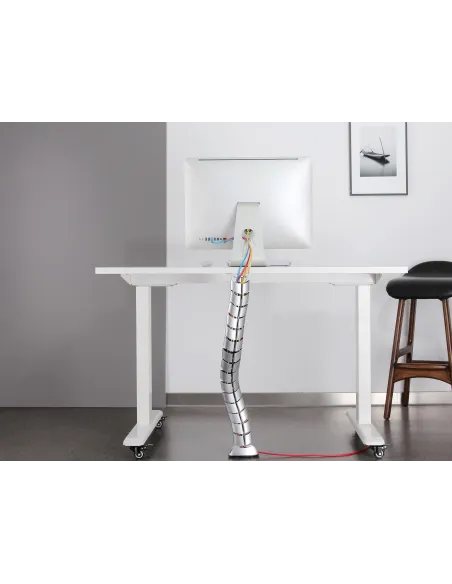 Equip 650862 organizador de cables Escritorio Pasacables Plata 1 pieza(s)