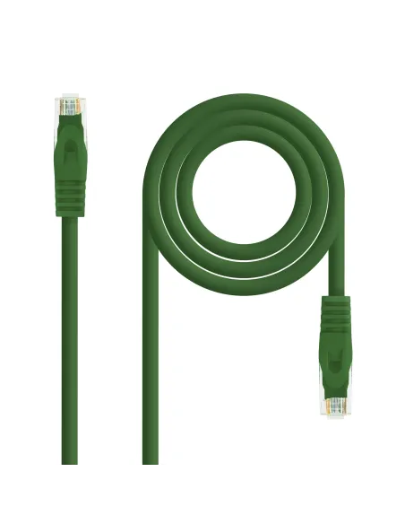 Nanocable Cable de red latiguillo RJ45 LSZH Cat.6A UTP AWG24, Verde, 1.0m