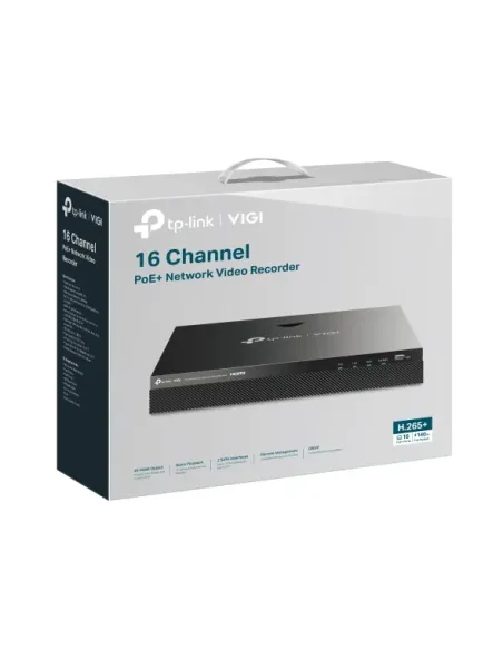 TP-Link VIGI VIGINVR2016H-16MP4TB Negro