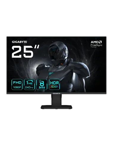 GIGABYTE GS25F2A Monitor Gaming 25" FHD - 1920 x 1080, 240Hz, 1ms, 300 cd m², Display HDR 10, HDMI 2.0, DisplayPort 1.4