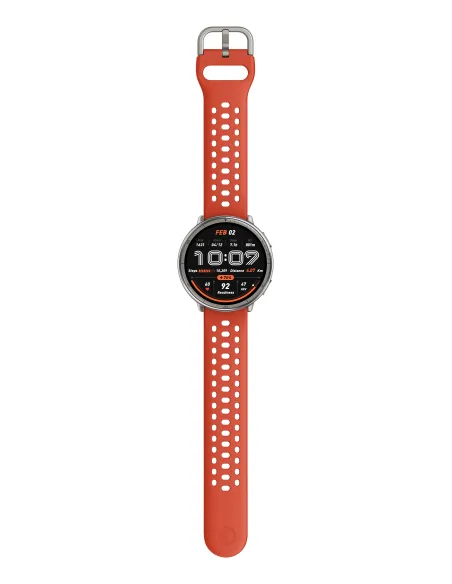 Amazfit W2433EU1N Relojes inteligentes y deportivos 3,35 cm (1.32") AMOLED Digital 466 x 466 Pixeles Pantalla táctil Plata