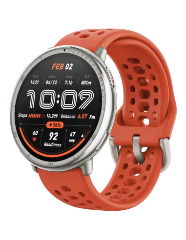 Amazfit W2433EU1N Relojes inteligentes y deportivos 3,35 cm (1.32") AMOLED Digital 466 x 466 Pixeles Pantalla táctil Plata