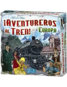 Juego de mesa asmodee ¡aventureros al tren! europa pegi 8