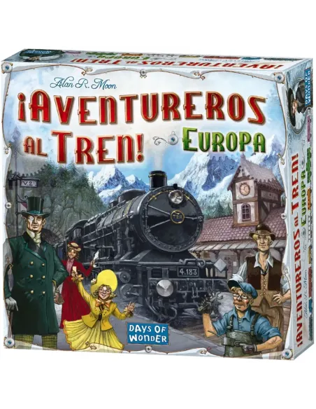 Juego de mesa asmodee ¡aventureros al tren! europa pegi 8