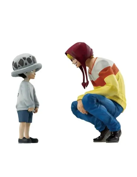 Figura ichibansho one piece masterlise trafalgar law & corazon (the unbreakable law) 11 - 13cm