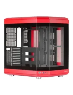 Caja ordenador mars gaming mc - 3t atx cristal templado rojo
