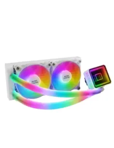 Kit de refrigeracion mars gaming mlultra240 blanco 500w 2 x 120mm rgb