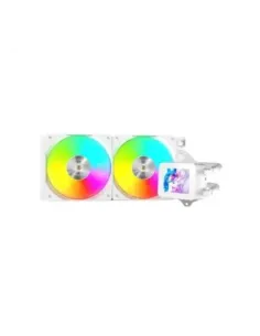 Kit refrigeracion liquida mars gaming mlvision240w argb 2x 120mm blanco