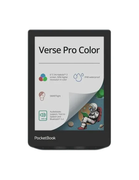Libro electronico ebook pocketbook verse pro color ereader 6 pulgadas 16 gb stormy sea