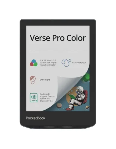 Libro electronico ebook pocketbook verse pro color ereader 6pulgadas 16 gb stormy sea