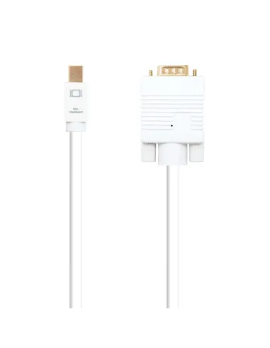 Nanocable Cable conversor Mini DP a VGA, Mini DP M - VGA M, Blanco, 3.0 M