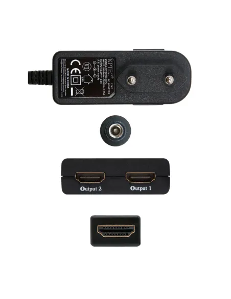 Nanocable HDMI DUPLICADOR V1.3 1X2 CON ALIM. Y PIGTAIL 50 CM