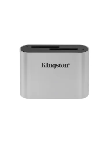 Kingston Technology Lector de tarjetas SDHC SDXC UHS-II de doble ranura para flujo de trabajo USB 3.2 Gen 1
