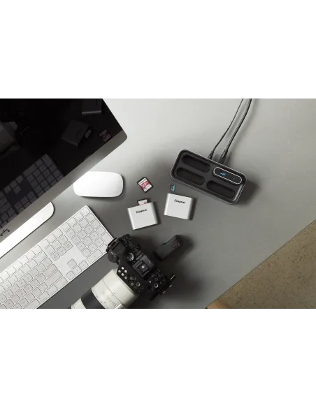 Kingston Technology Lector de tarjetas SDHC SDXC UHS-II de doble ranura para flujo de trabajo USB 3.2 Gen 1