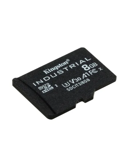 Kingston Technology Tarjeta 8GB microSDHC Industrial C10 A1 pSLC + adaptador SD