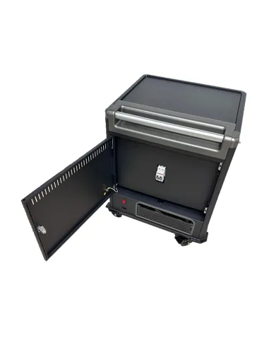 Ewent EW1703 carrito y armario de dispositivo portátil Carro de gestión y carga para dispositivos portátiles Negro, Gris