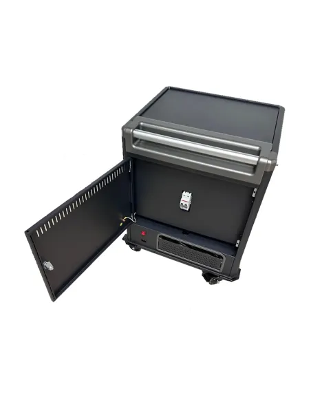 Ewent EW1703 carrito y armario de dispositivo portátil Carro de gestión y carga para dispositivos portátiles Negro, Gris