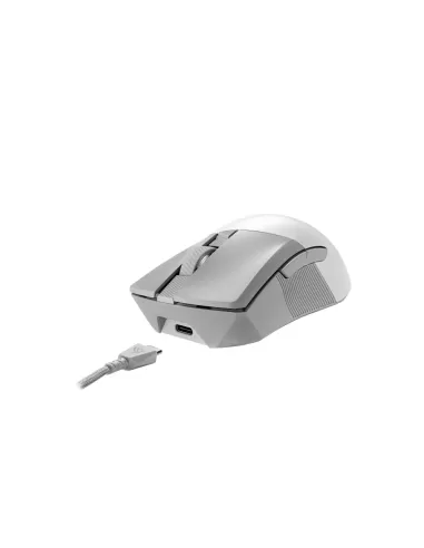 ASUS ROG Gladius III Wireless Aimpoint White ratón Juego mano derecha RF Wireless + Bluetooth + USB Type-A Óptico 36000 DPI
