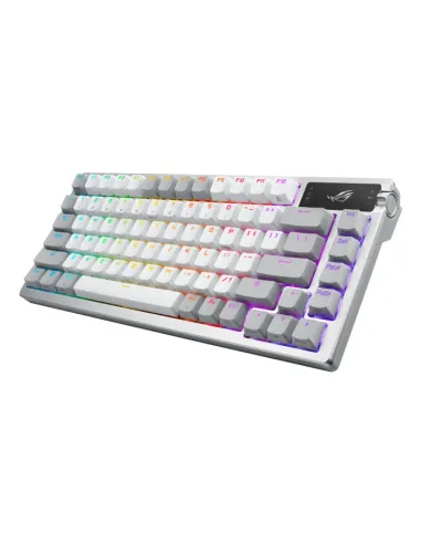 ASUS ROG Azoth teclado Juego RF Wireless + Bluetooth QWERTY Blanco
