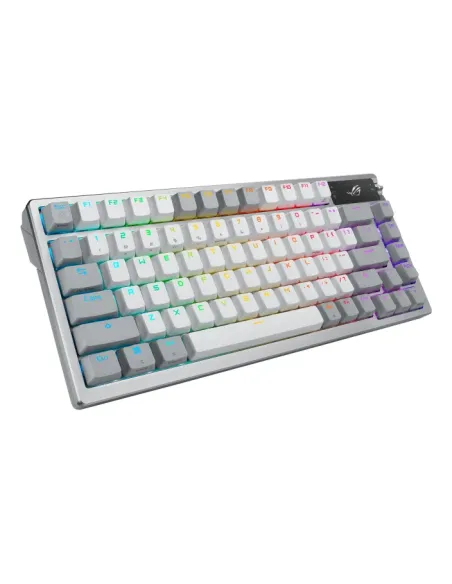 ASUS ROG Azoth teclado Juego RF Wireless + Bluetooth QWERTY Blanco