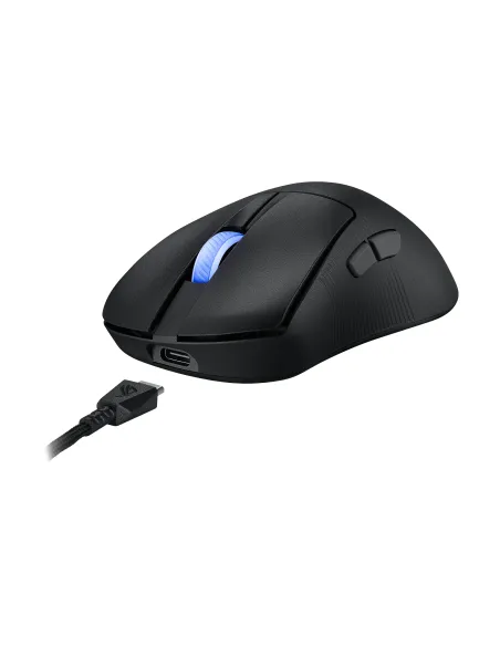 ASUS ROG Keris II Ace Wireless AimPoint Black ratón Juego mano derecha RF Wireless + Bluetooth + USB Type-A Óptico 42000 DPI