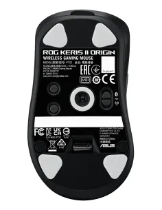 ASUS ROG Keris II Origin BLK ratón Juego mano derecha RF Wireless + Bluetooth + USB Type-A Óptico 42000 DPI 2