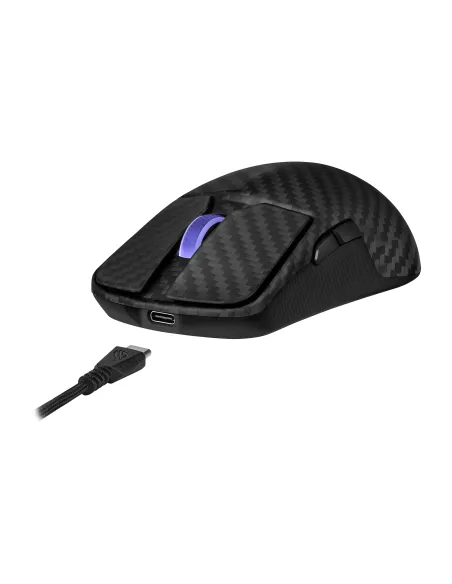 ASUS ROG Harpe Ace Extreme ratón Juego mano derecha RF Wireless + Bluetooth + USB Type-A Óptico 42000 DPI
