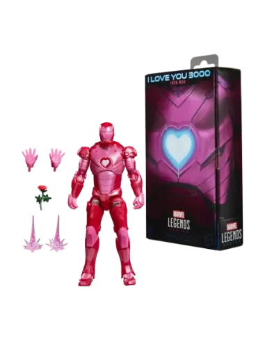 Figura hasbro marvel legends series i love you boo iron man