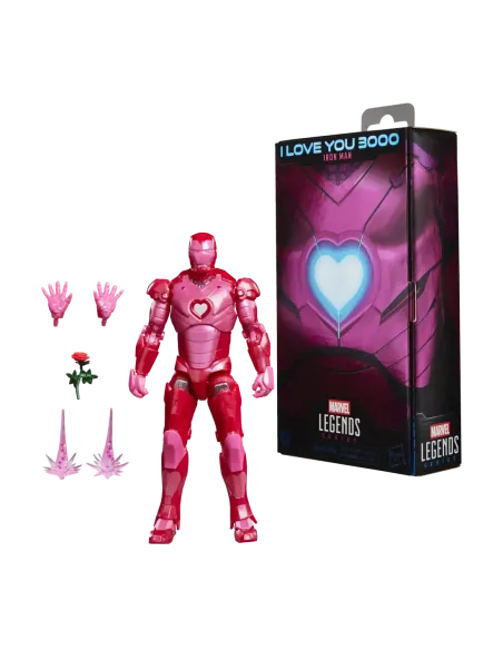 Figura hasbro marvel legends series i love you boo iron man