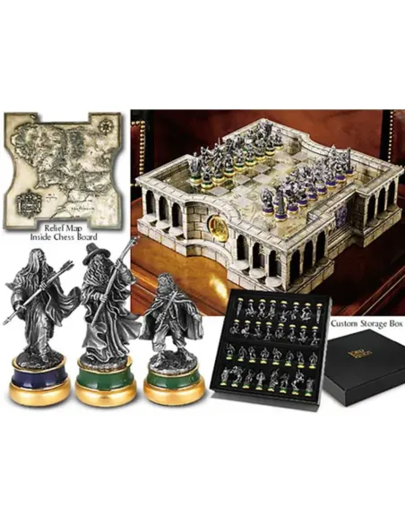 Replica ajedrez the noble collection el señor de los anillos  edicion limitada deluxe