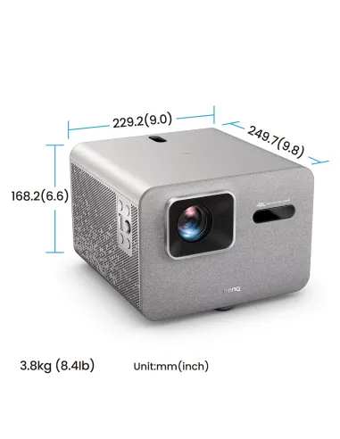 BenQ TK705STi Proyector de corto alcance 3000 lúmenes ANSI DLP UHD 4K (3840x2160) Gris