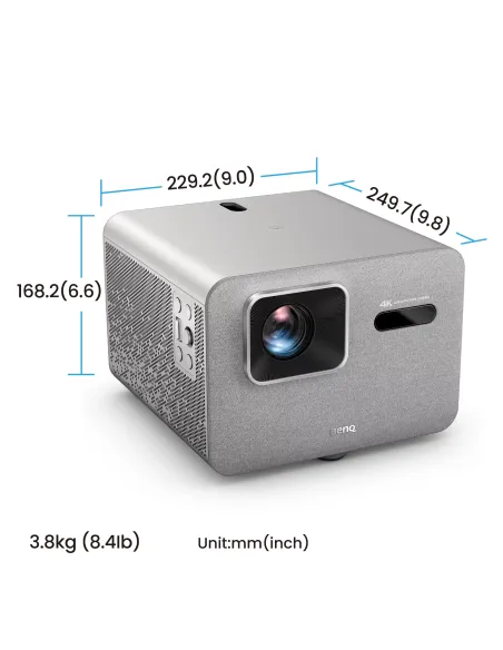 BenQ TK705STi Proyector de corto alcance 3000 lúmenes ANSI DLP UHD 4K (3840x2160) Gris