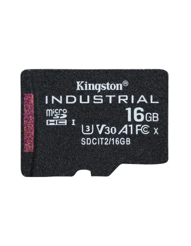 Kingston Technology Tarjeta 16GB microSDHC Industrial C10 A1 pSLC paquete individual sin adaptador