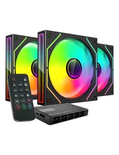 Mars Gaming MF3DPROKIT sistema de refrigeración para ordenador Carcasa del ordenador Ventilador 12 cm Negro