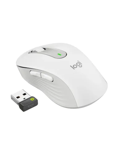 Logitech Signature M650 for Business, Ratón inalámbrico, Para manos pequeñas medianas, Logi Bolt, Bluetooth, SmartWheel, Blanco