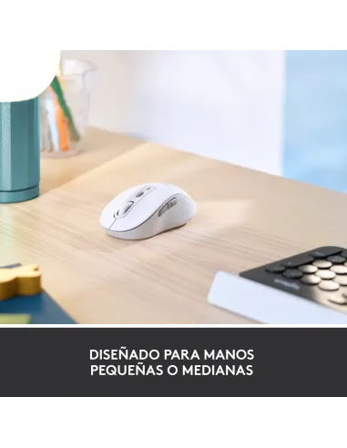 Logitech Signature M650 for Business, Ratón inalámbrico, Para manos pequeñas medianas, Logi Bolt, Bluetooth, SmartWheel, Blanco