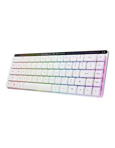 ASUS 90MP03EC-BKSA10 teclado Juego USB + RF Wireless + Bluetooth Blanco