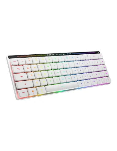 ASUS 90MP03EC-BKSA10 teclado Juego USB + RF Wireless + Bluetooth Blanco