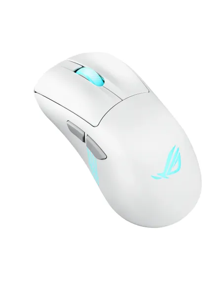 ASUS ROG Keris II Origin WHT ratón Juego mano derecha RF Wireless + Bluetooth + USB Type-A Óptico 42000 DPI