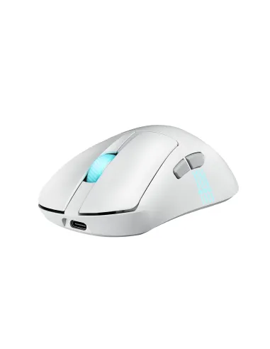 ASUS ROG Keris II Origin WHT ratón Juego mano derecha RF Wireless + Bluetooth + USB Type-A Óptico 42000 DPI