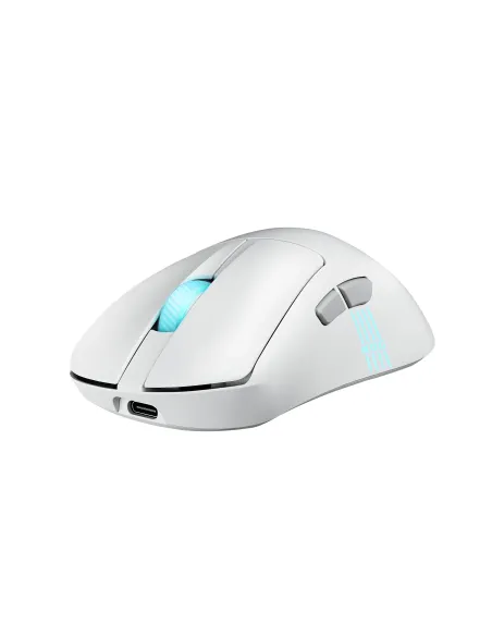 ASUS ROG Keris II Origin WHT ratón Juego mano derecha RF Wireless + Bluetooth + USB Type-A Óptico 42000 DPI