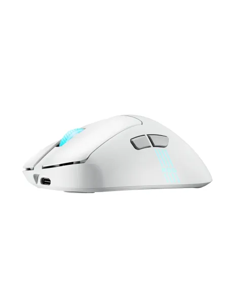 ASUS ROG Keris II Origin WHT ratón Juego mano derecha RF Wireless + Bluetooth + USB Type-A Óptico 42000 DPI