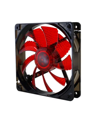 Ventilador caja nox cool fan led 120mm negro led rojo