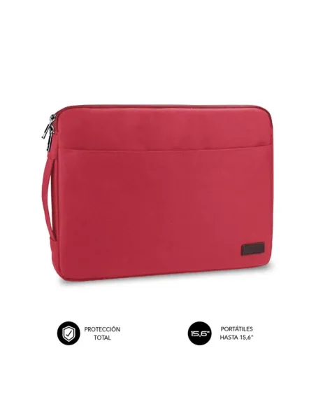 Funda subblim urban laptop sleeve para portatil 15.6pulgadas rojo