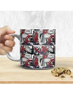 Taza xl paladone spider - man página de comic