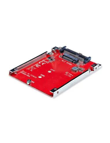 StarTech.com Adaptador M.2 a U.3 para SSDs M.2 NVMe - Conversor Adaptador de Host de Unidad M.2 PCIe a U.3 de 2,5 (SFF-TA-1001)