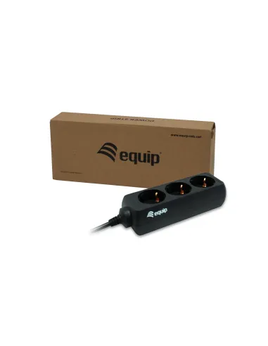 Equip 333280 base múltiple 1,1 m 3 salidas AC Negro