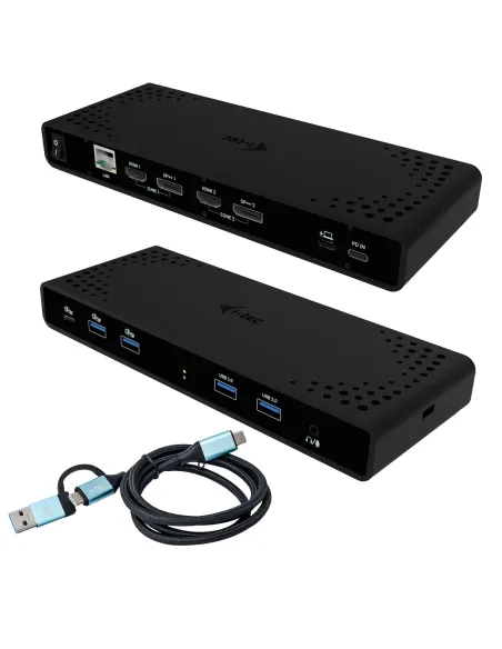i-tec Universal Dual 4K Display Docking Station + Power Delivery 85W