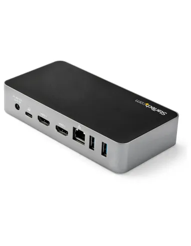 StarTech.com Docking Station USB-C - Replicador de Puertos USB Tipo C de 2 Puertos HDMI para Dos Monitores - Entrega de